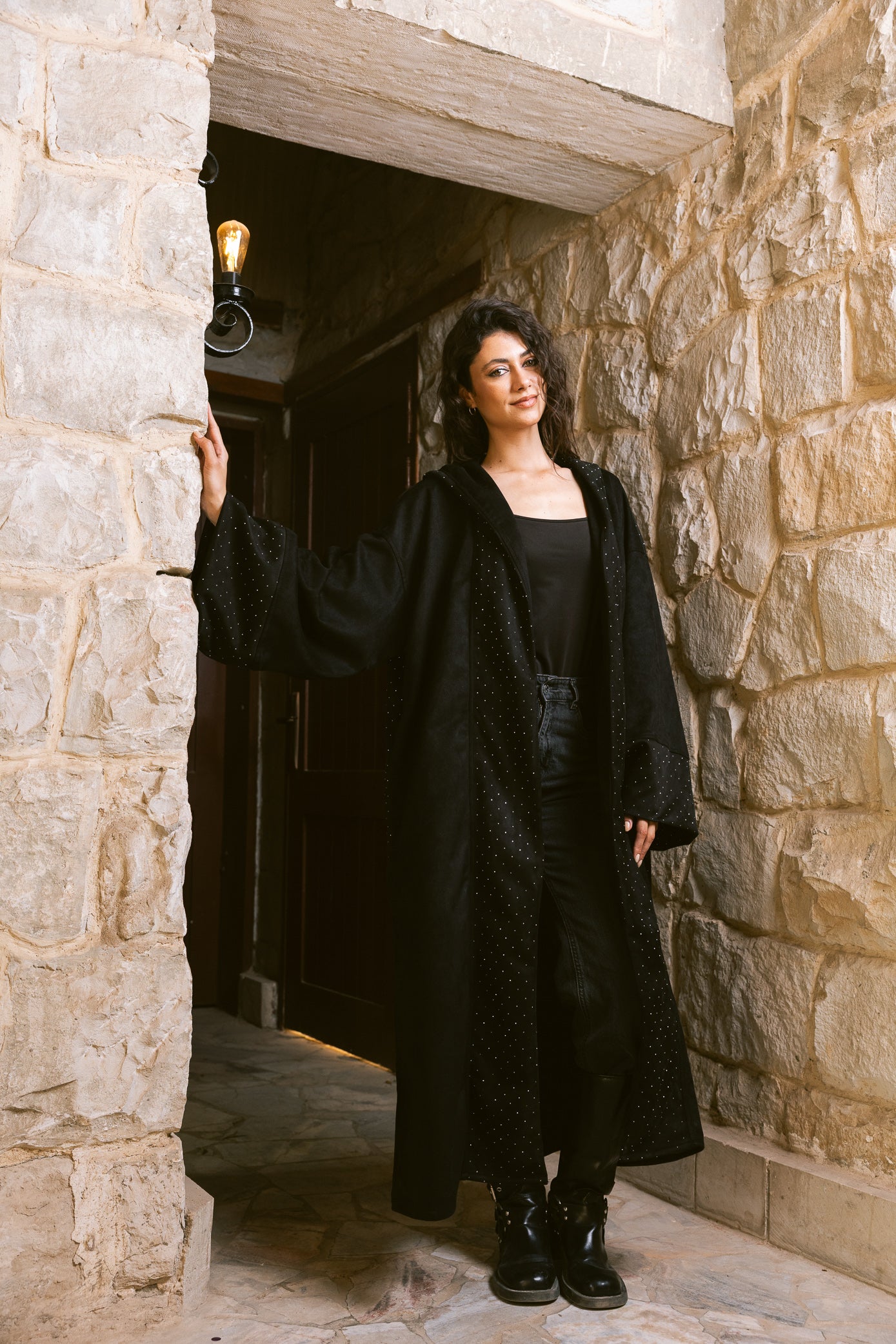 Sukoon Kaftan - Black