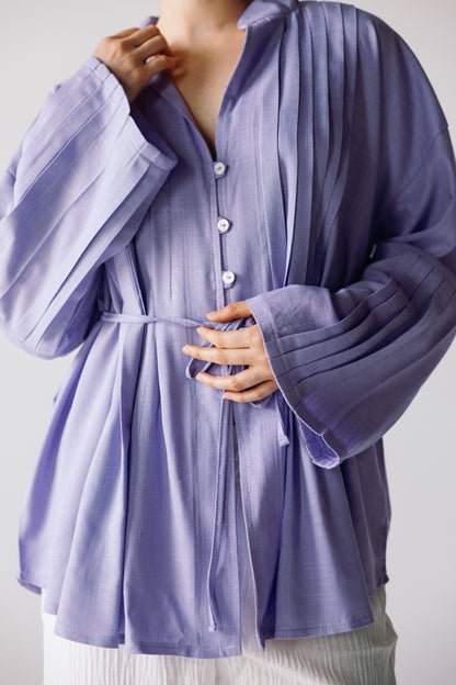 Pleated Top - Lilac