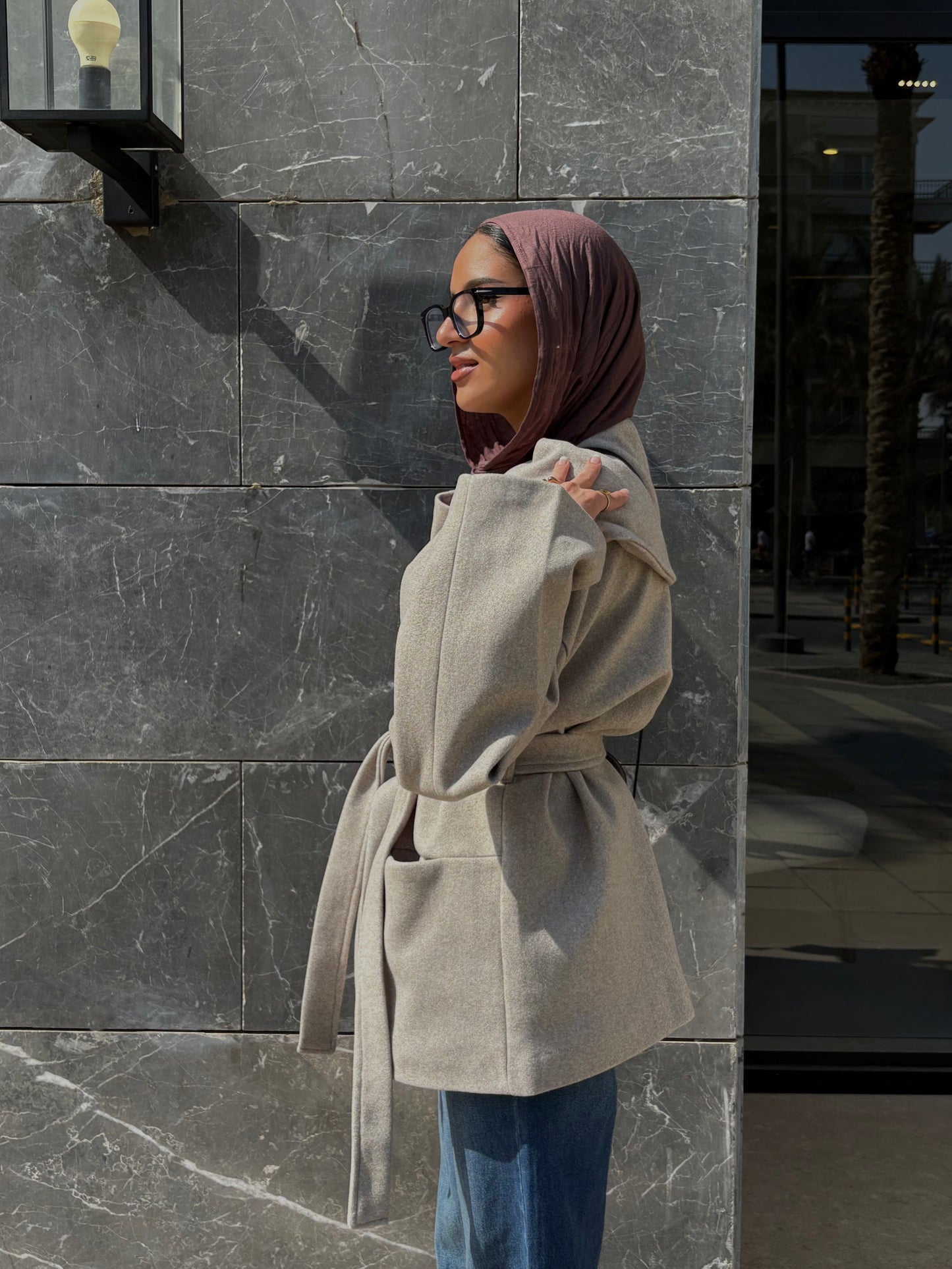 Winter Pearl Jacket - Dusty Beige