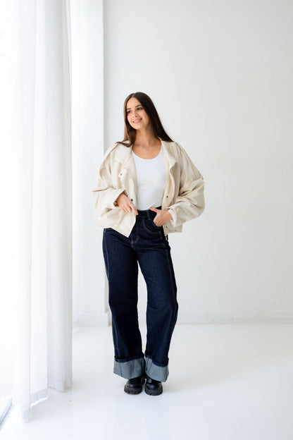 Velvet Storm Jacket - Cream (PRE-ORDER)