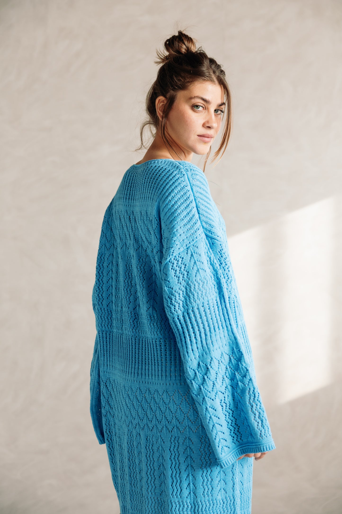 That Girl Knit Dress - Sky Blue