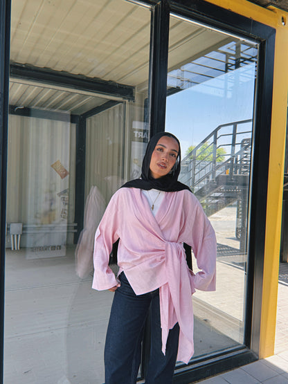 Softly Wrap Kimono - Rose