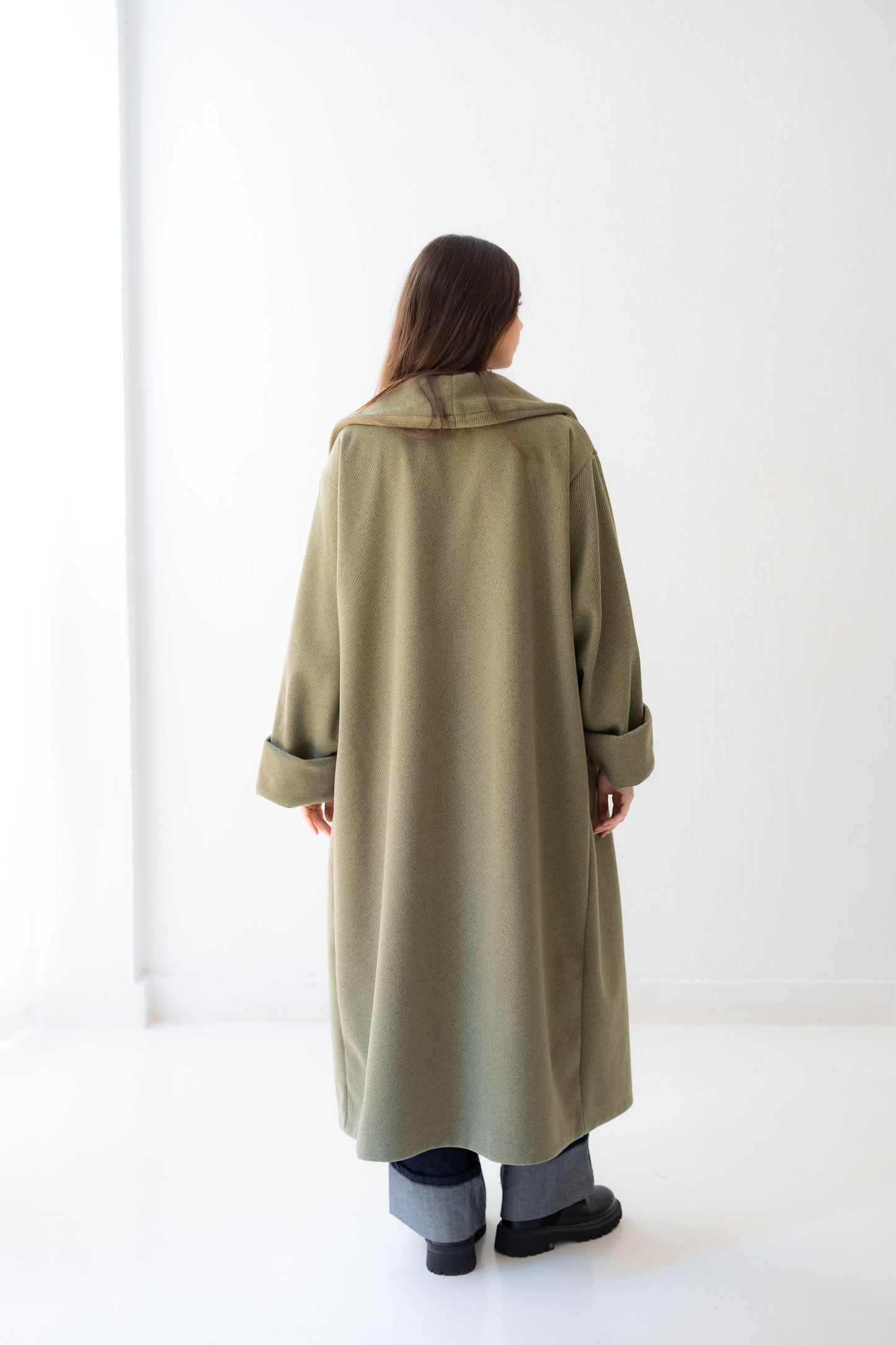 All Eyes Here Coat - Olive