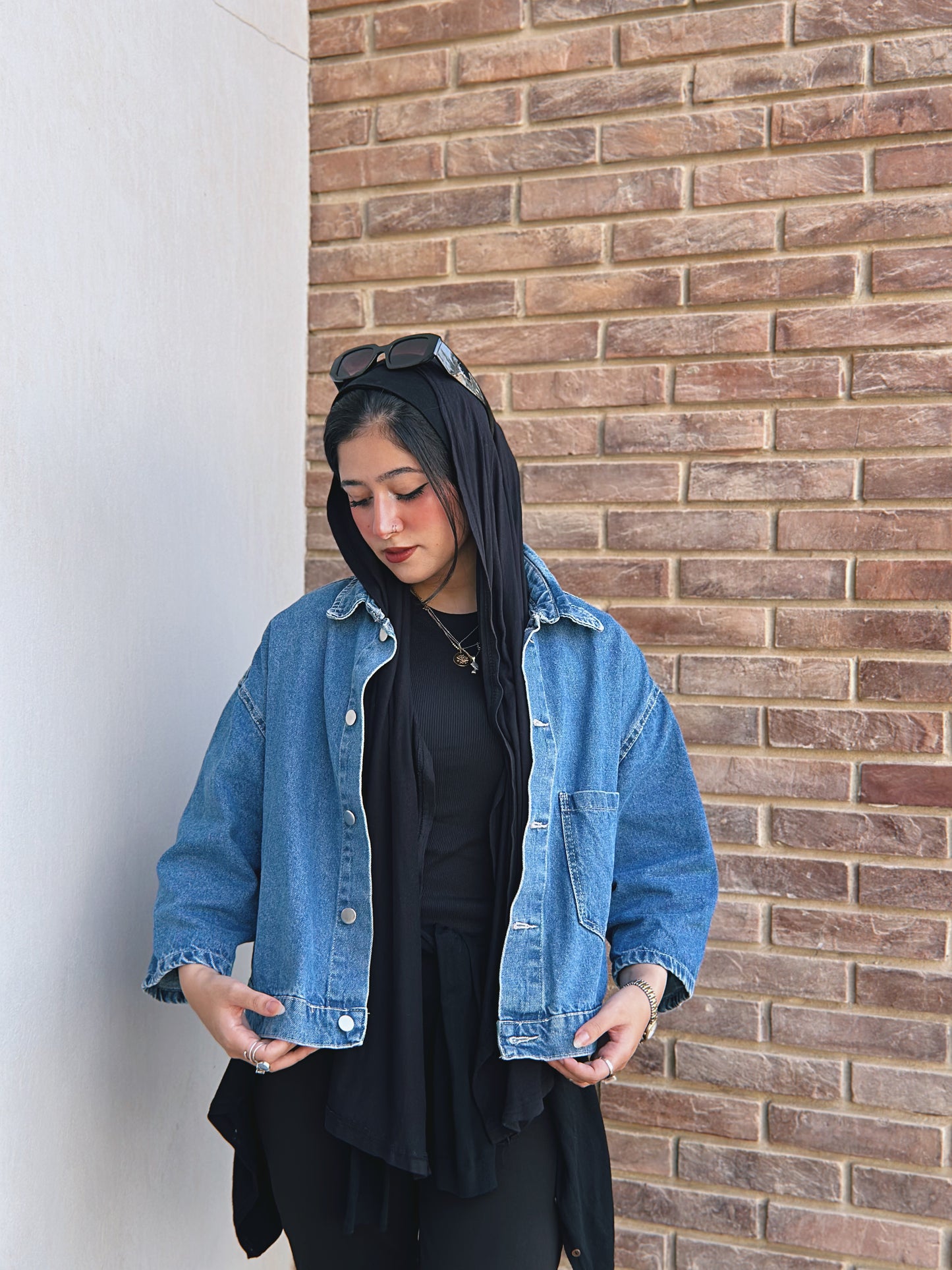 When In Doubt Denim Jacket - Dusty Blue