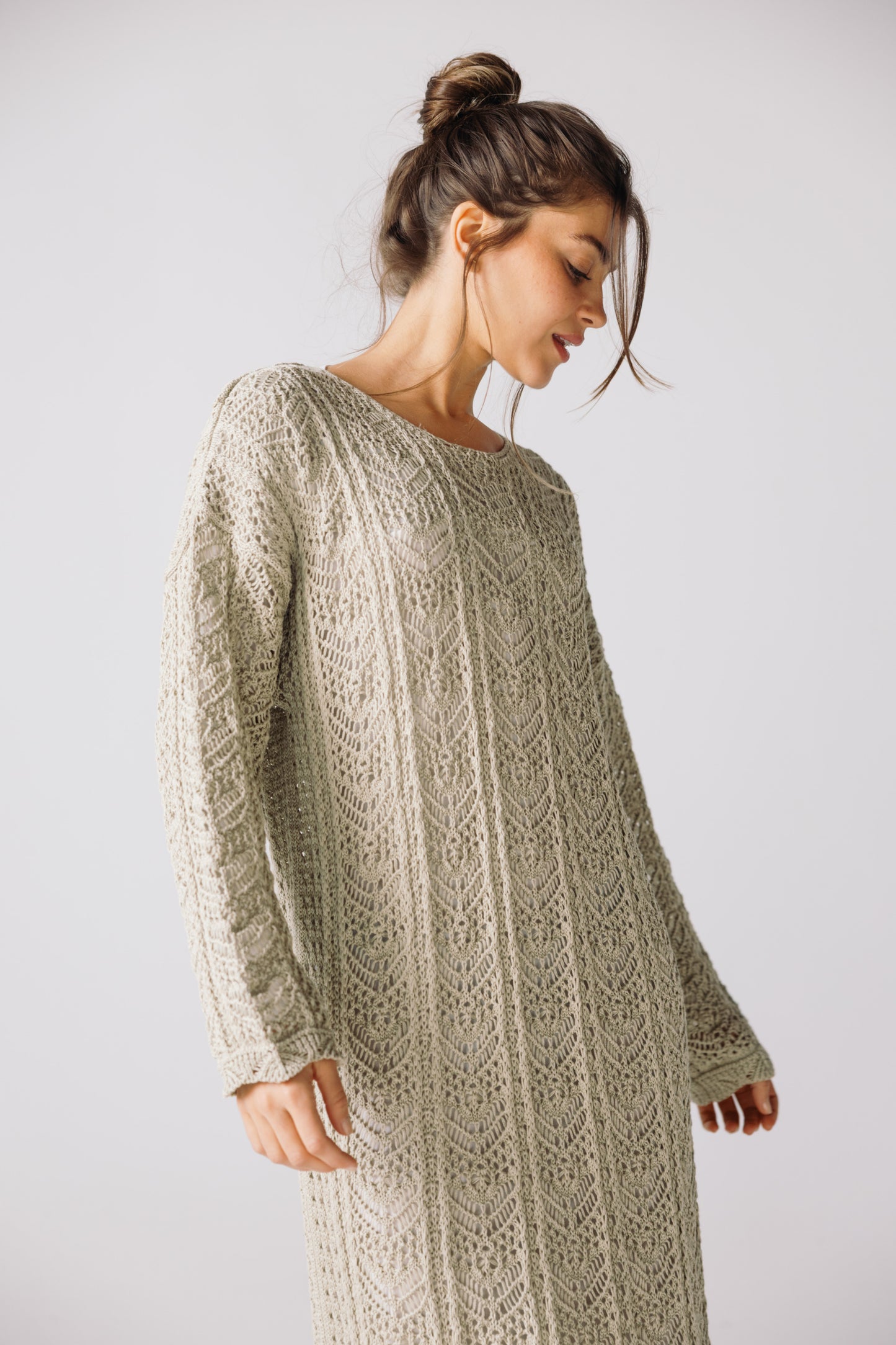Sea Soul Knit Dress - Basil