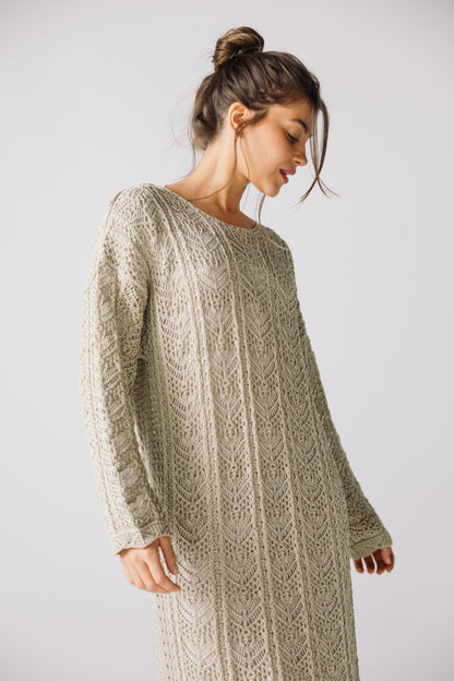 Sea Soul Knit Dress - Basil