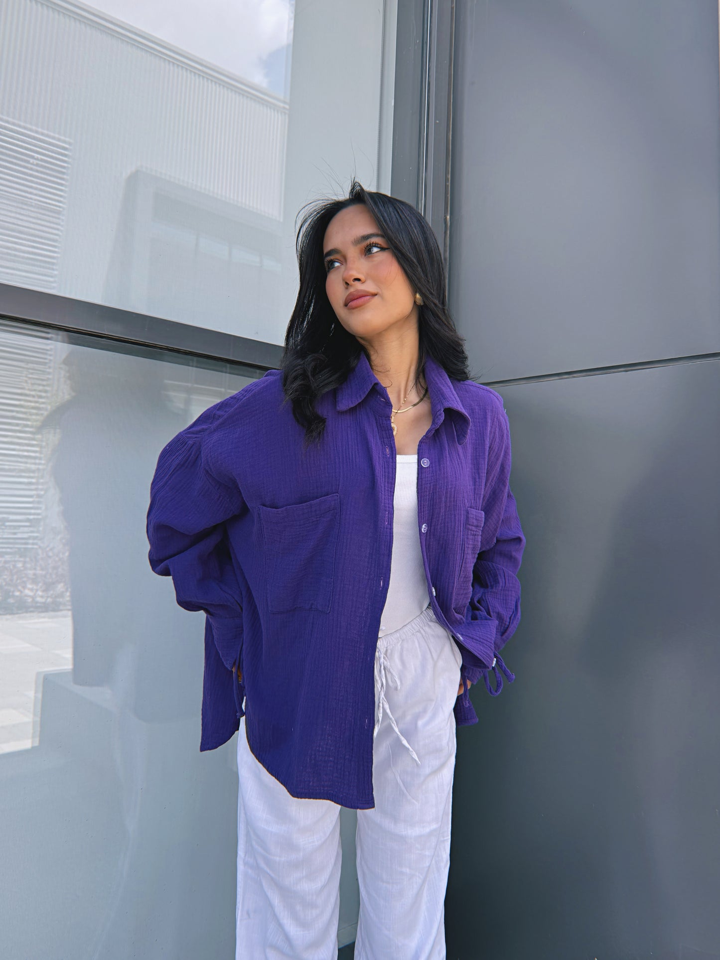 Blooming Shirt - Violet