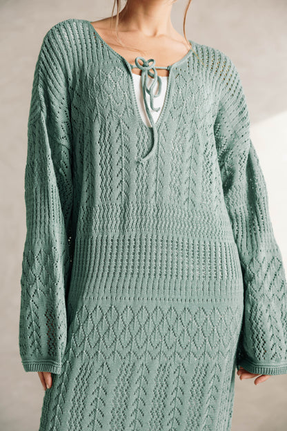 That Girl Knit Dress - Olive