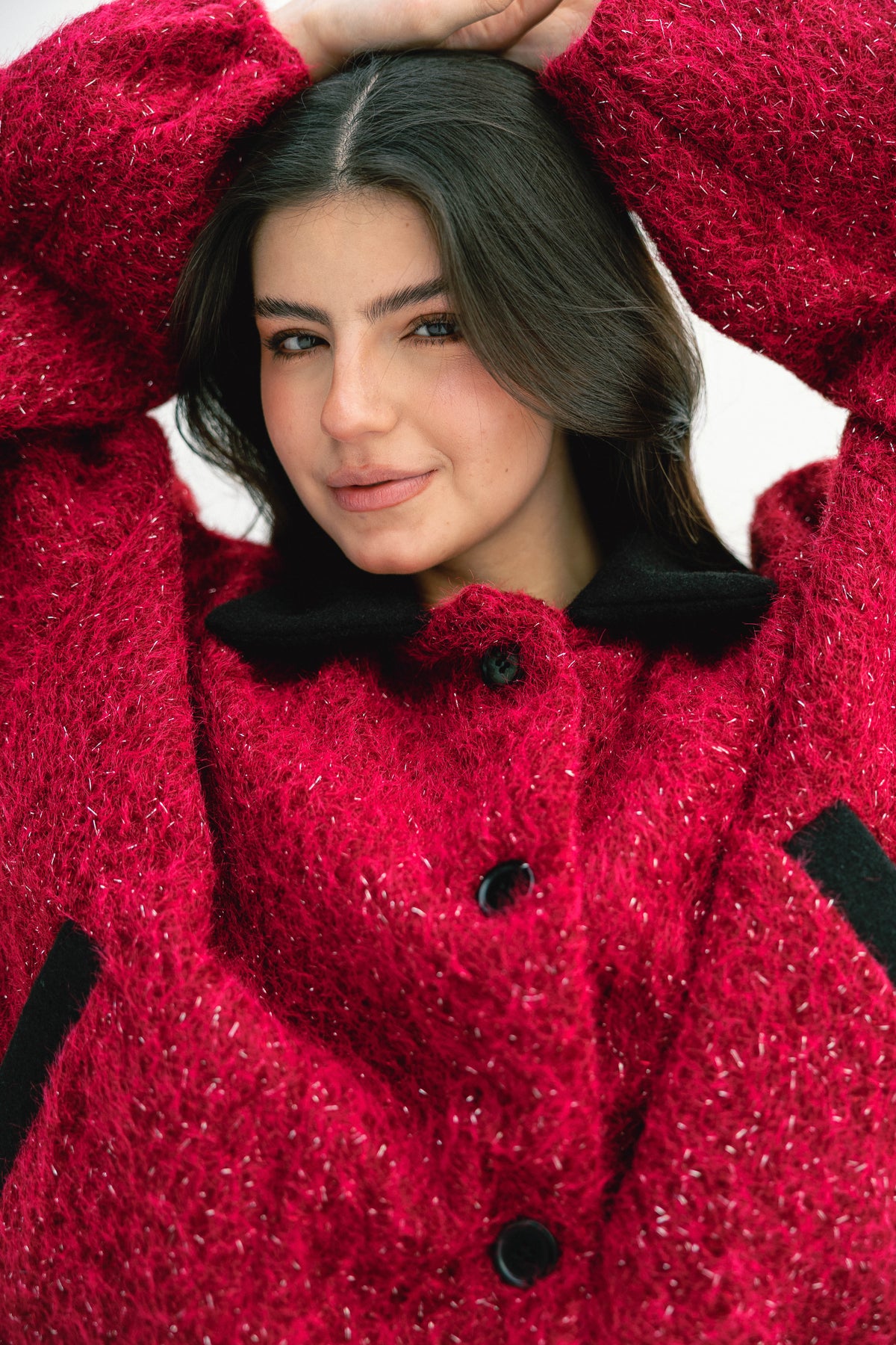 Nonchalant Jacket - Cherry Red