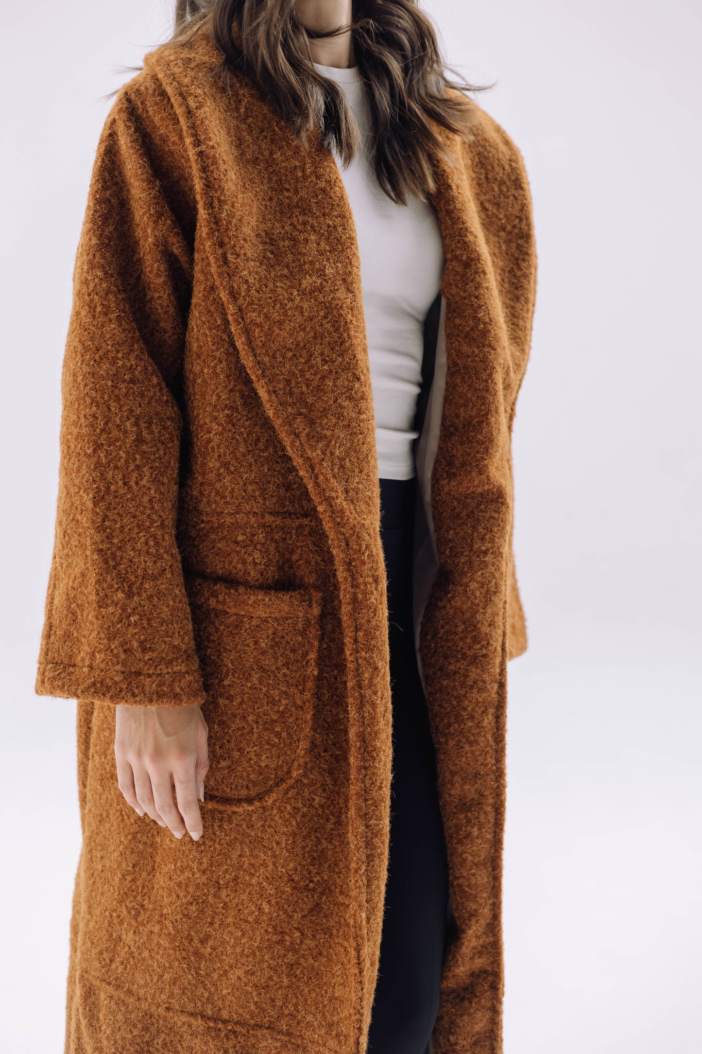 Signature Cozy Coat - Caramel Brown