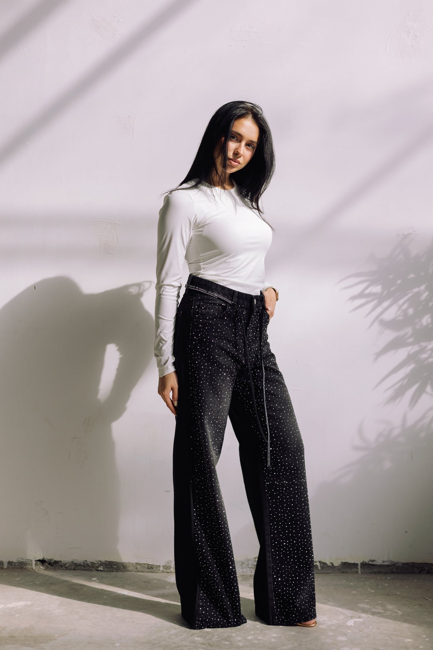 Midnight Spark Jeans - Noir Black