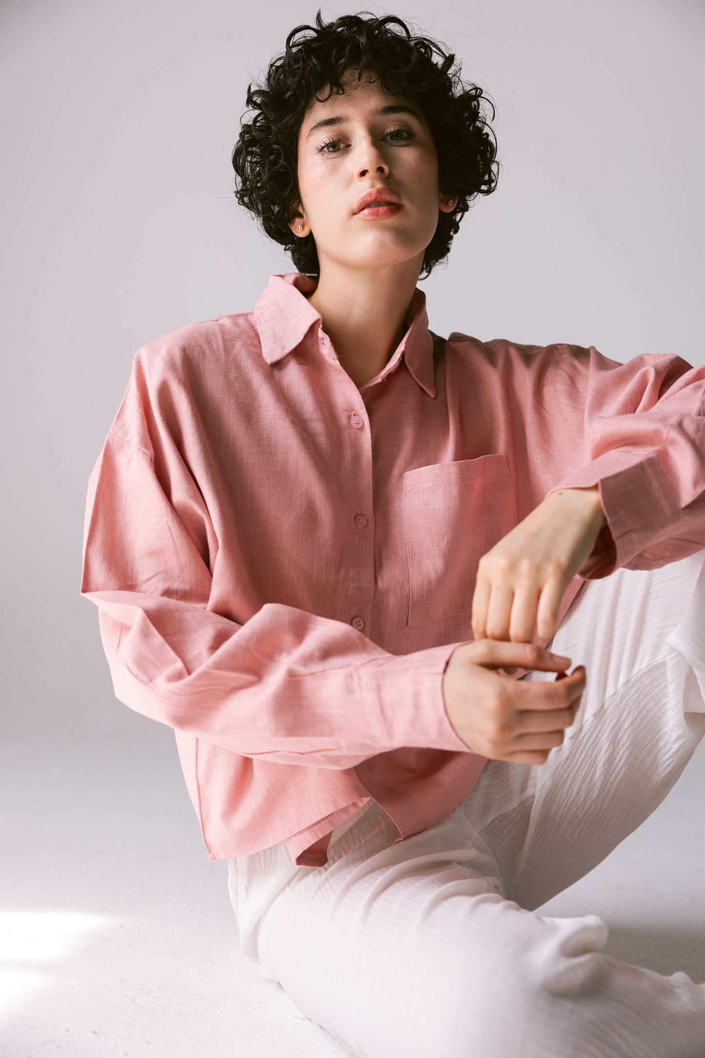 Cropped Shirt - Cashmere