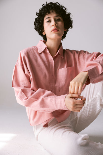 Cropped Shirt - Cashmere