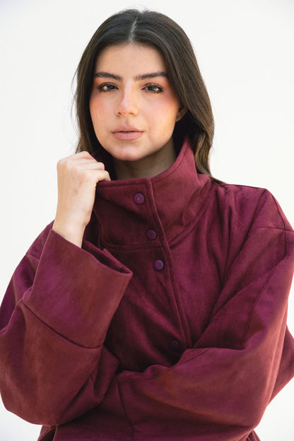 Comfort Zone Jacket - Burgundy