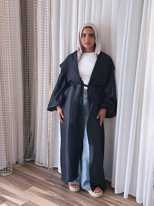 Love Me Shimmer Kimono - Black