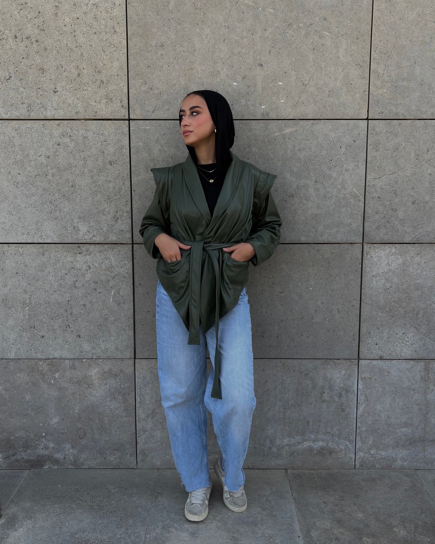 Bold As Love Leather Jacket - Olive