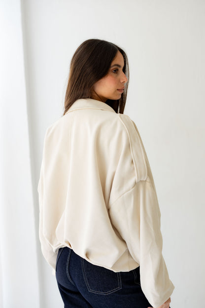 Velvet Storm Jacket - Cream (PRE-ORDER)