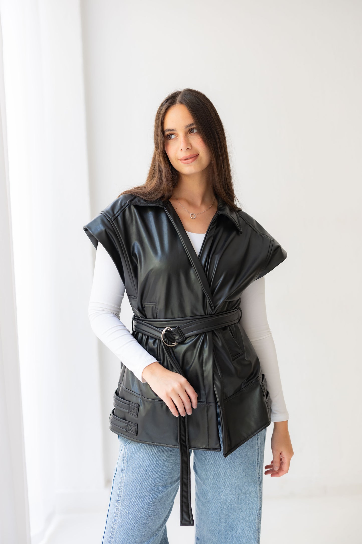 Statement Vest - Black