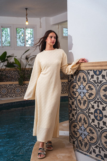 Remal Knit Dress - Beige