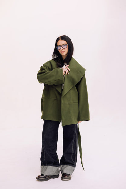 Winter Pearl Jacket - Deep Olive