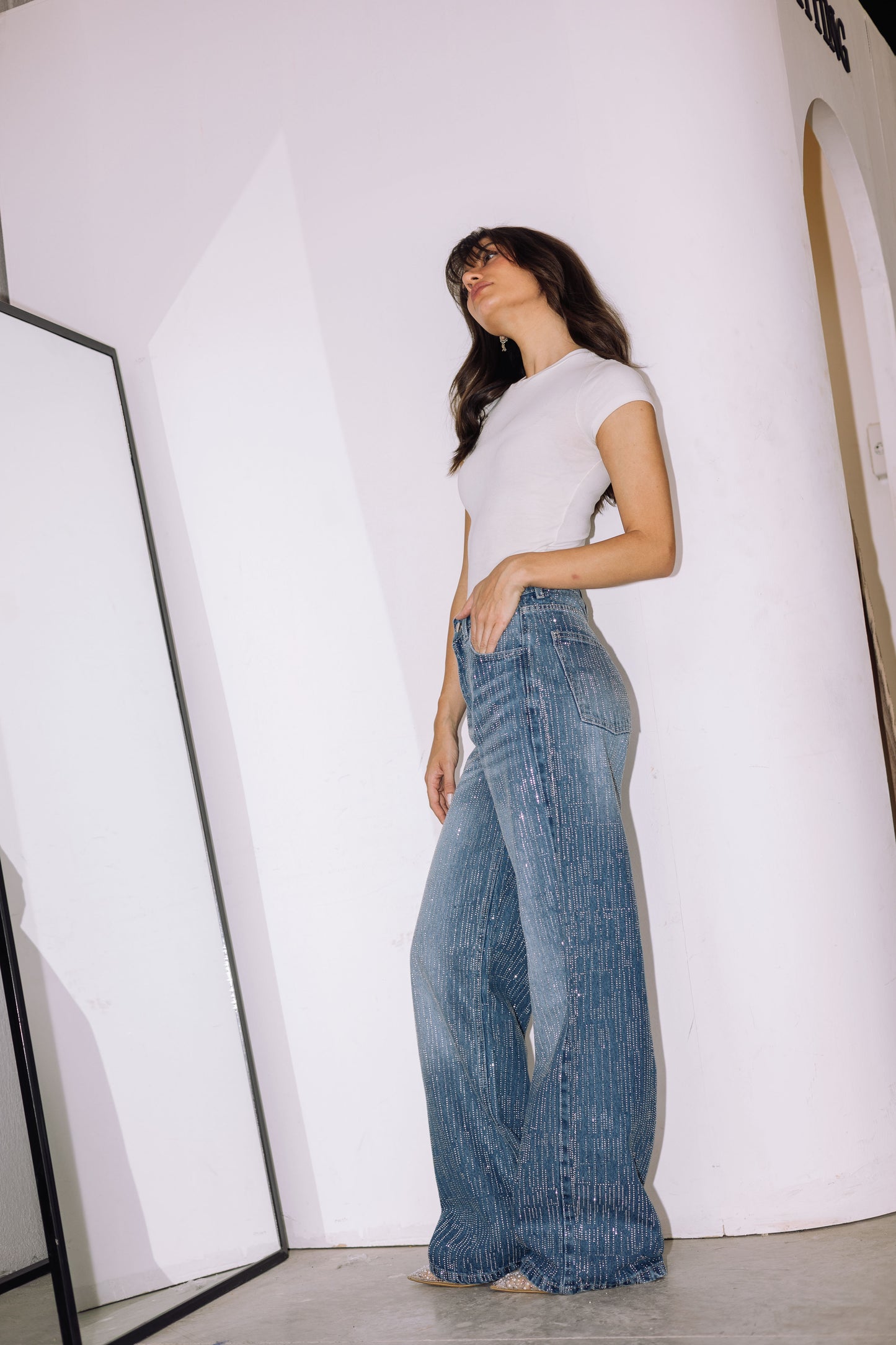 Showstopper Denim Pants - Washed Blue