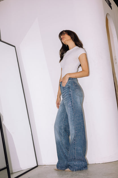 Showstopper Denim Pants - Washed Blue