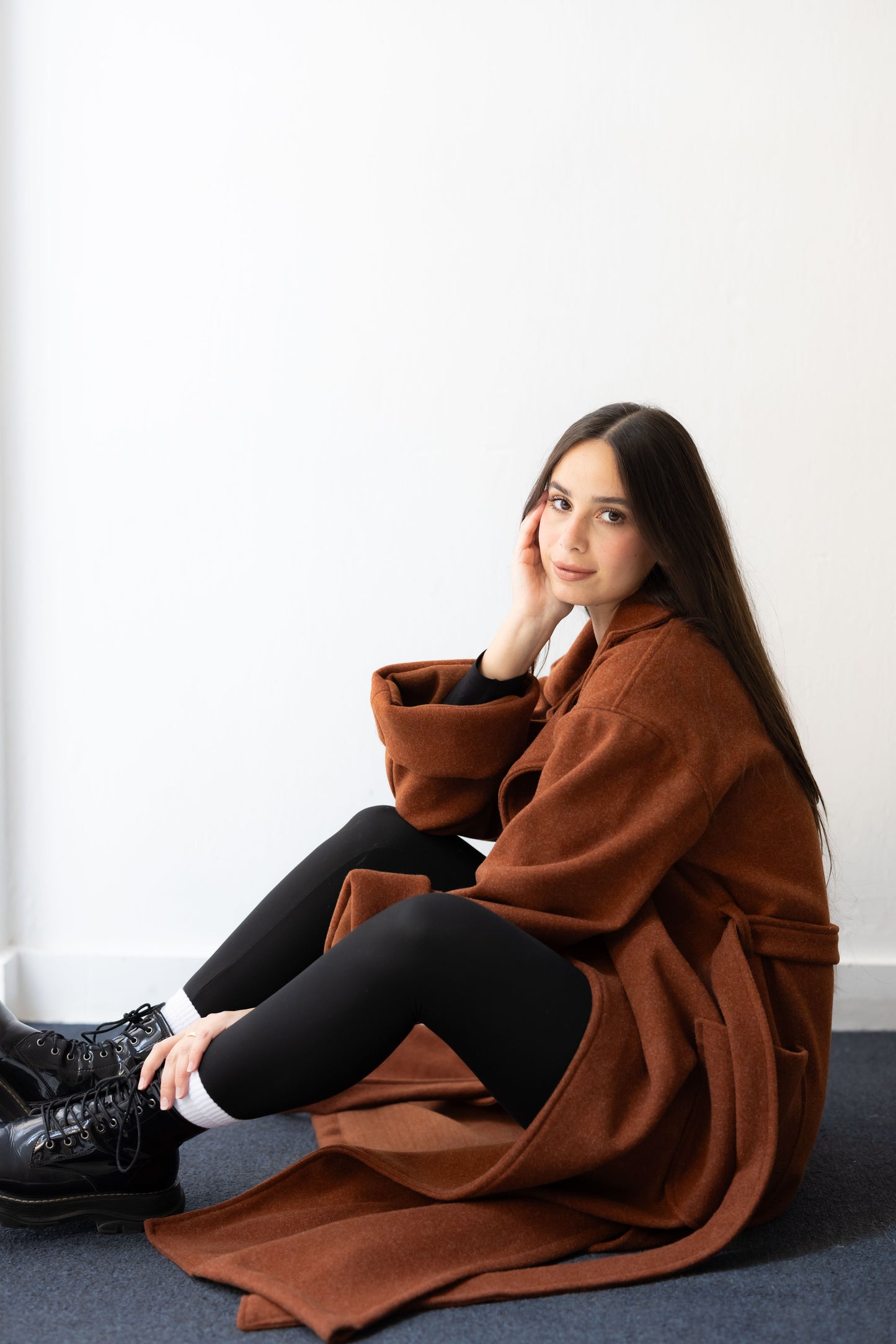 Keep Me Warm Coat - Brick