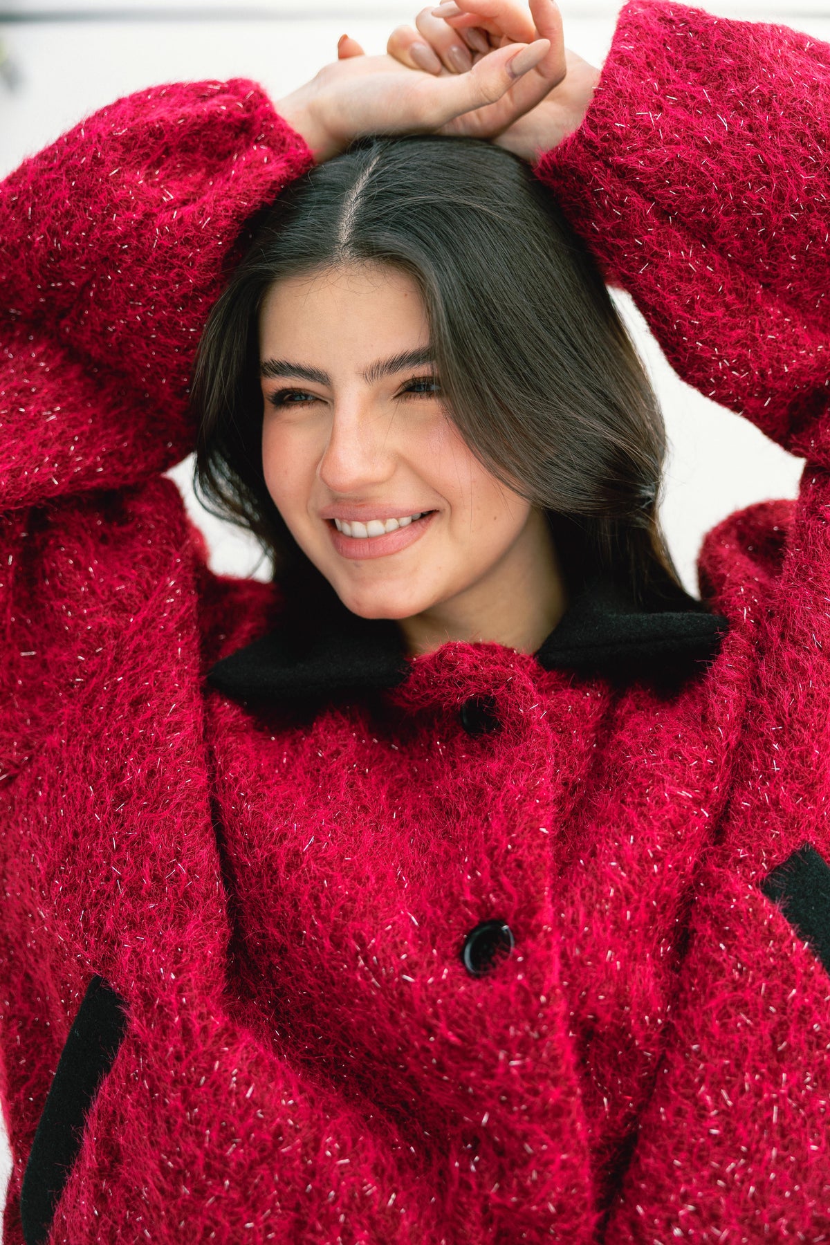 Nonchalant Jacket - Cherry Red
