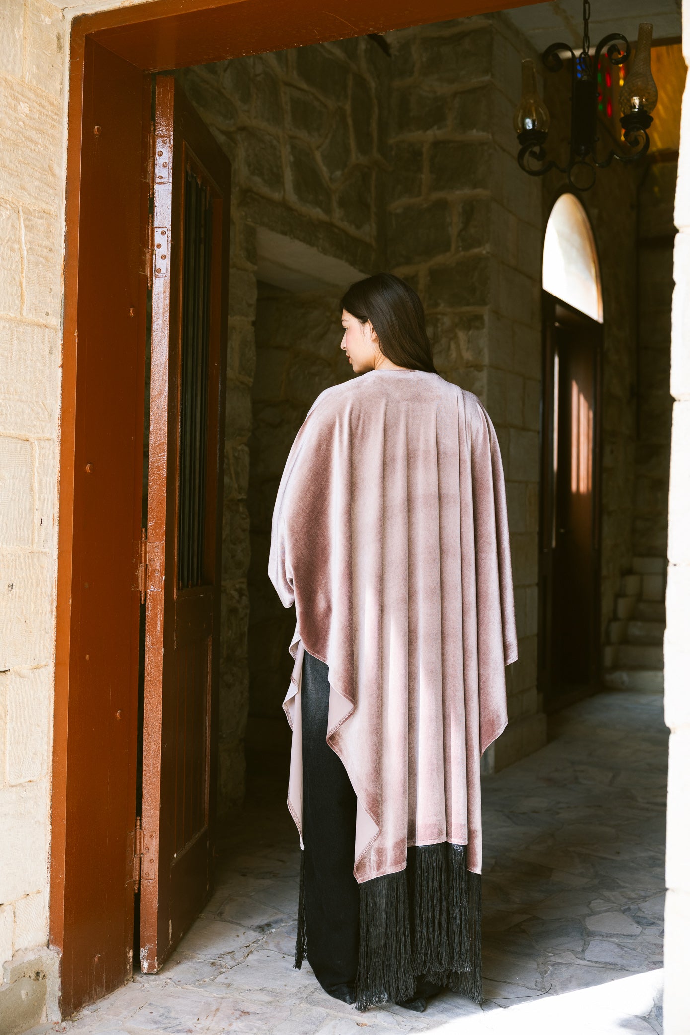 Fringe Edit Kaftan - Dusty Rose