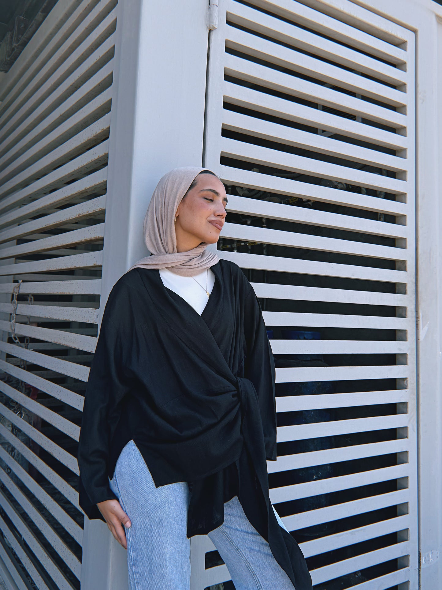 Softly Wrap Kimono - Black