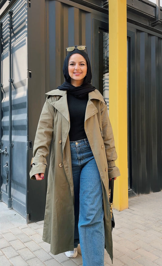 Trench Coat - Olive